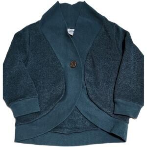 Old Navy Green 18-24 Mth Baby Toddler Shawl Collar Long Sleeve Sweater Cardigan